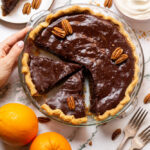 chocolate citrus pecan pie