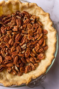 pecans in pie shell