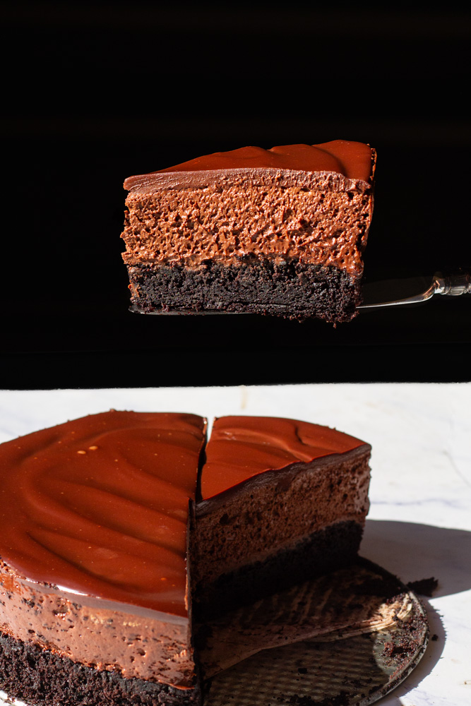 triple chocolate mousse cake