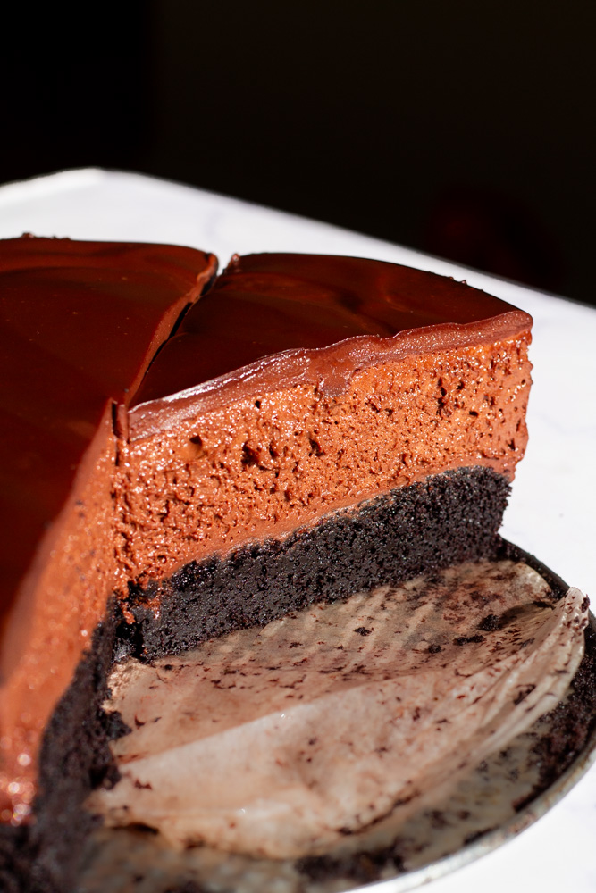 triple chocolate mousse cake