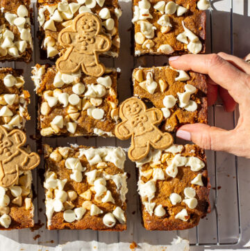 gingerbread blondies