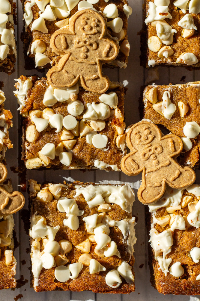 gingerbread blondies