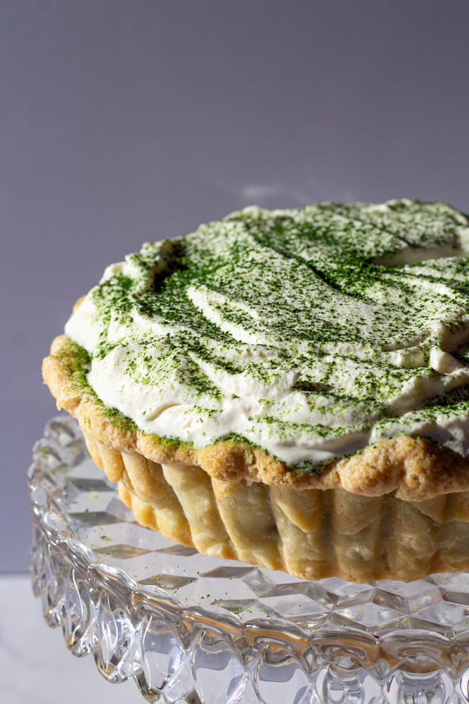 matcha cream pie