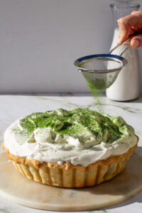 matcha cream pie