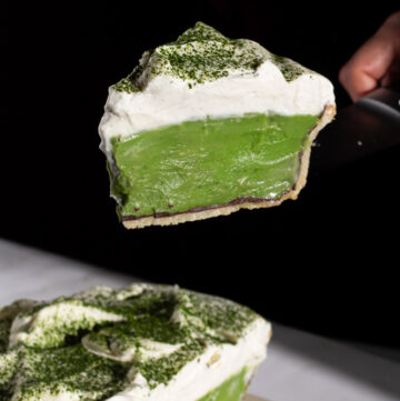 matcha cream pie