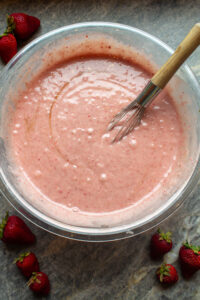 strawberry cake batter