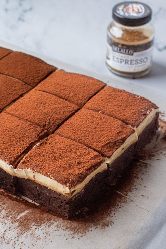 Tiramisu Brownies - Kitchen-by-the-Sea