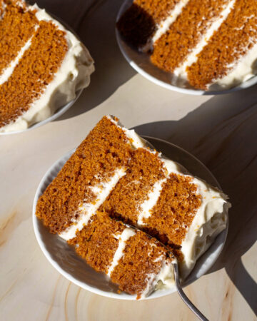 pumpkin cake with cream cheese icing