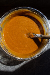 pumpkin cake batter