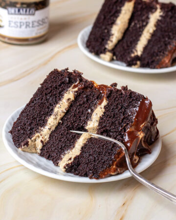 chocolate cake with espresso filling