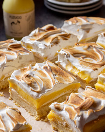 yuzu meringue pie bars