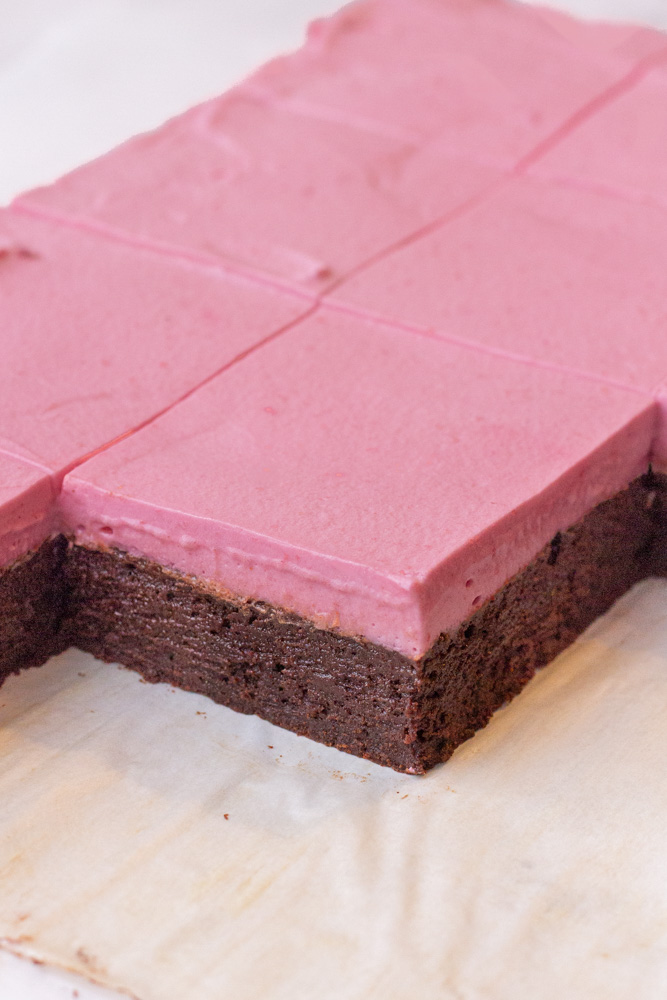 raspberry brownies