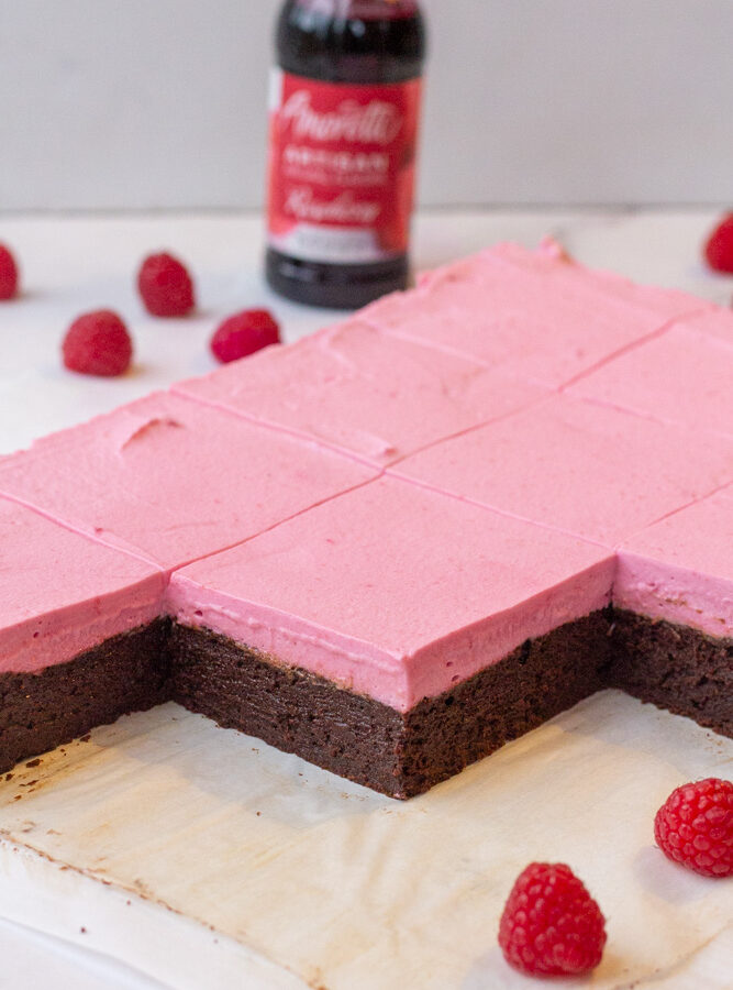 raspberry brownies