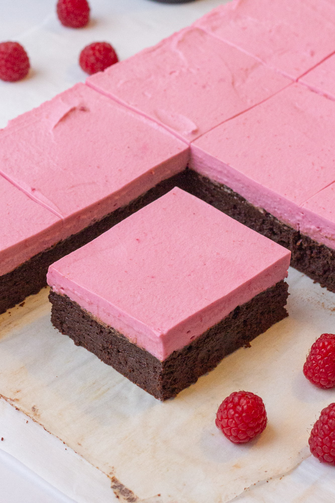 raspberry brownies