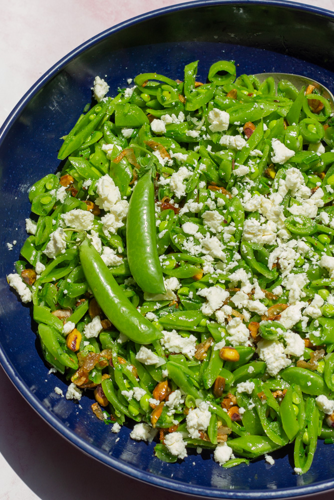 Snap pea salad
