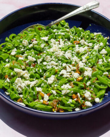 Snap pea salad