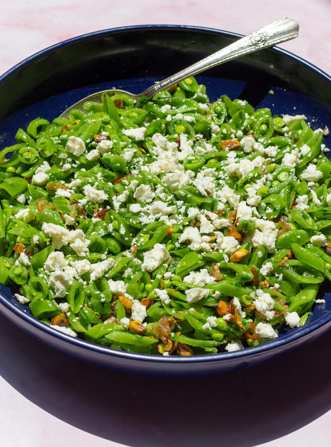 Snap pea salad