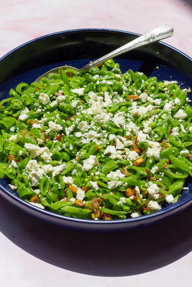 Snap pea salad