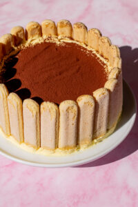 Tiramisu Charlotte Cake