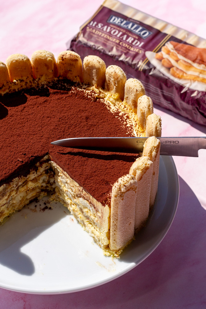 Tiramisu Charlotte Cake