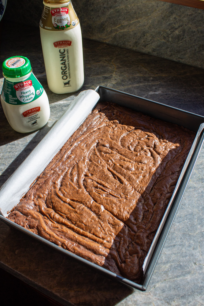 Eggnog Brownies