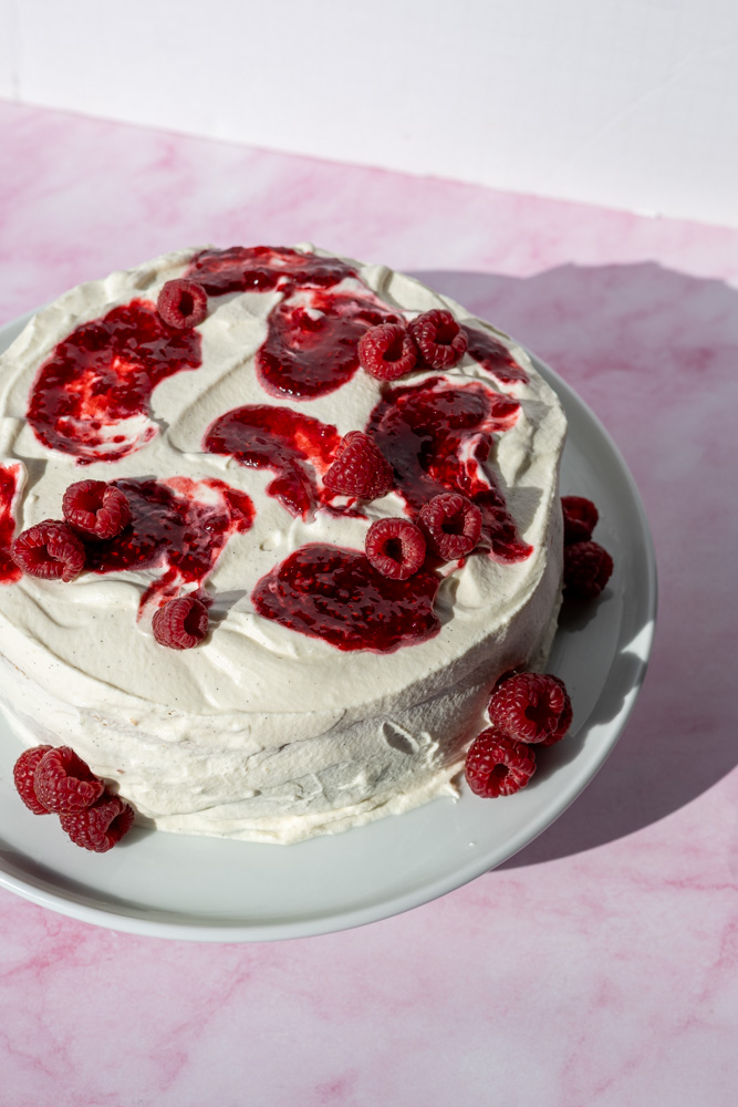 Raspberry Chiffon cake