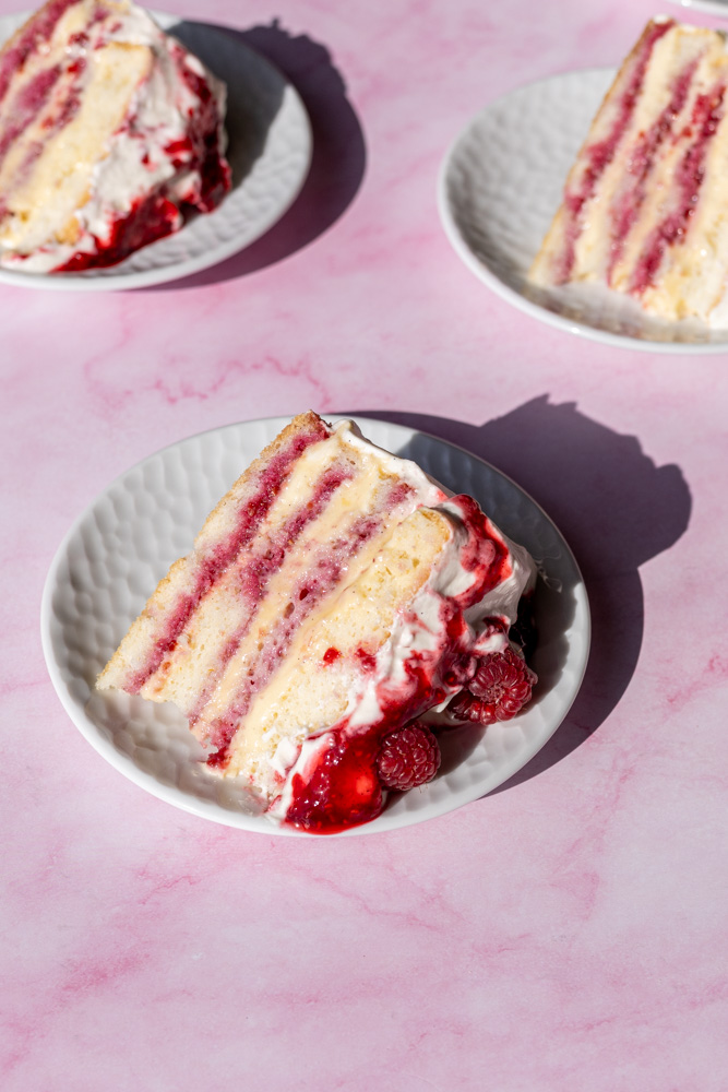 Raspberry Chiffon cake