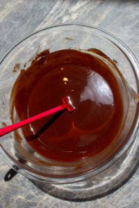 melted chocolate and butter