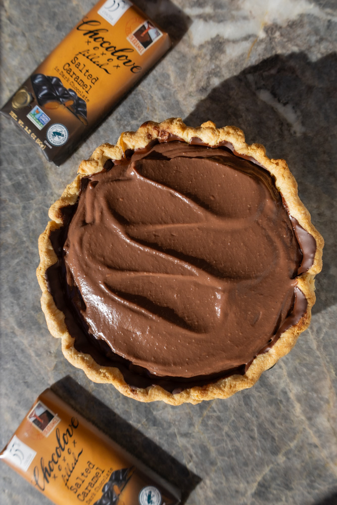 salted caramel chocolate cream pie