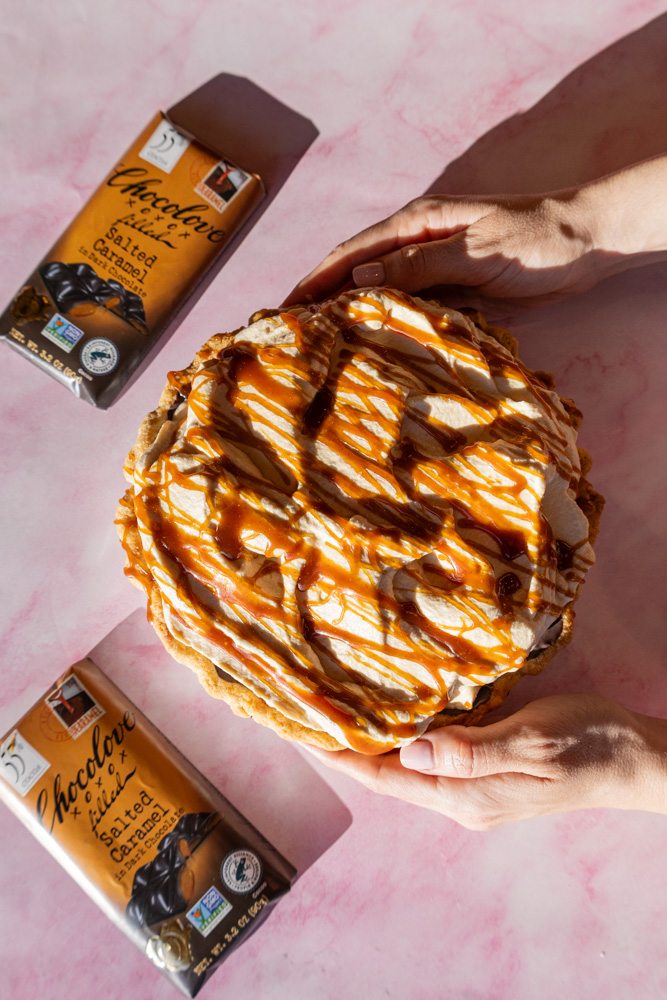 salted caramel chocolate cream pie