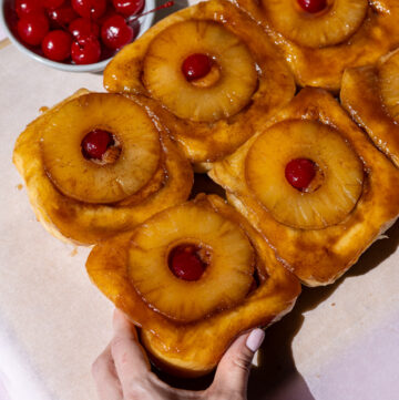 Pineapple Upside Down Cinnamon Rolls