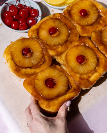 Pineapple Upside Down Cinnamon Rolls