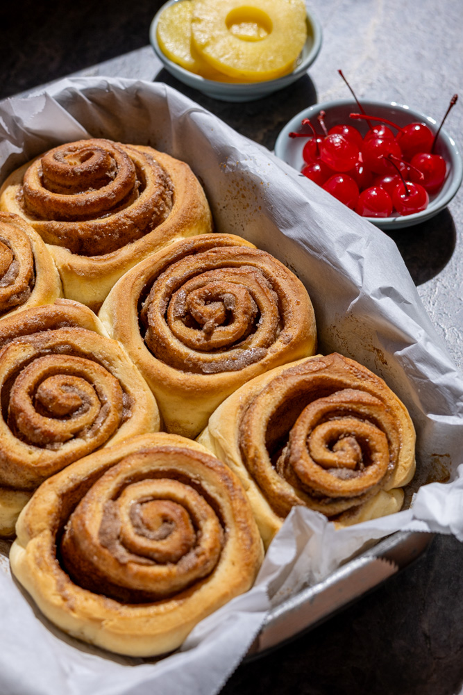 Pineapple Upside Down Cinnamon Rolls