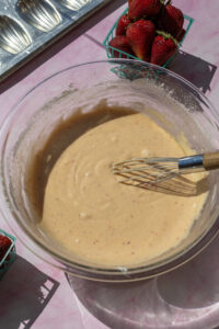 Strawberry Madeleine Batter