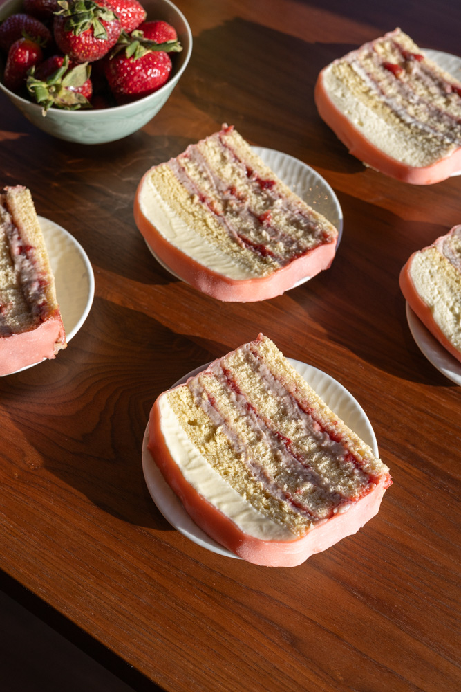 strawberry princess cake