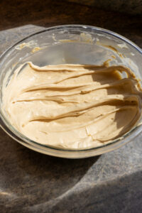 peanut butter cream topping