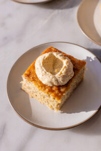 miso caramel banana cake