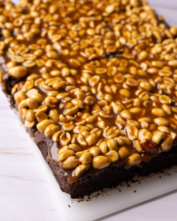 snickers brownies
