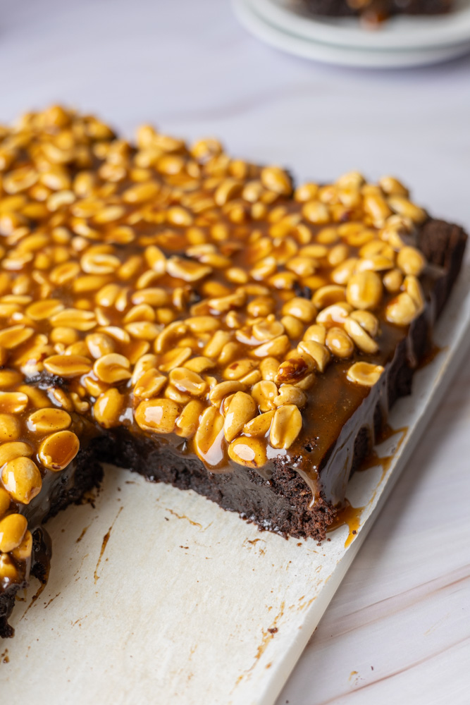 snickers brownies