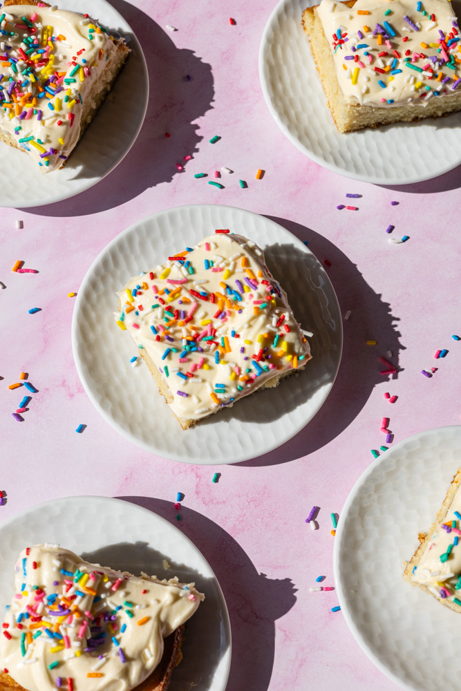 birthday vanilla sheet cake