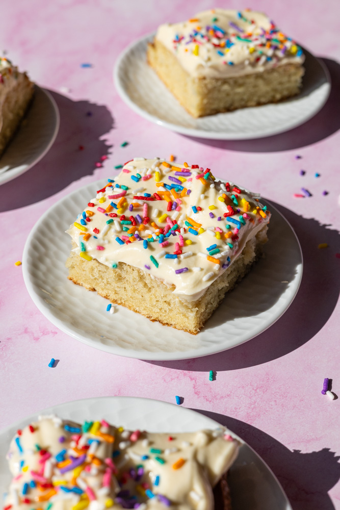 birthday vanilla sheet cake