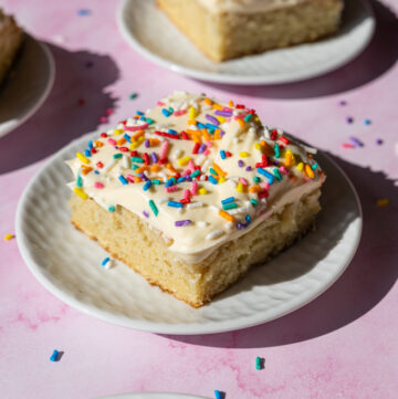 birthday vanilla sheet cake