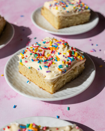 birthday vanilla sheet cake