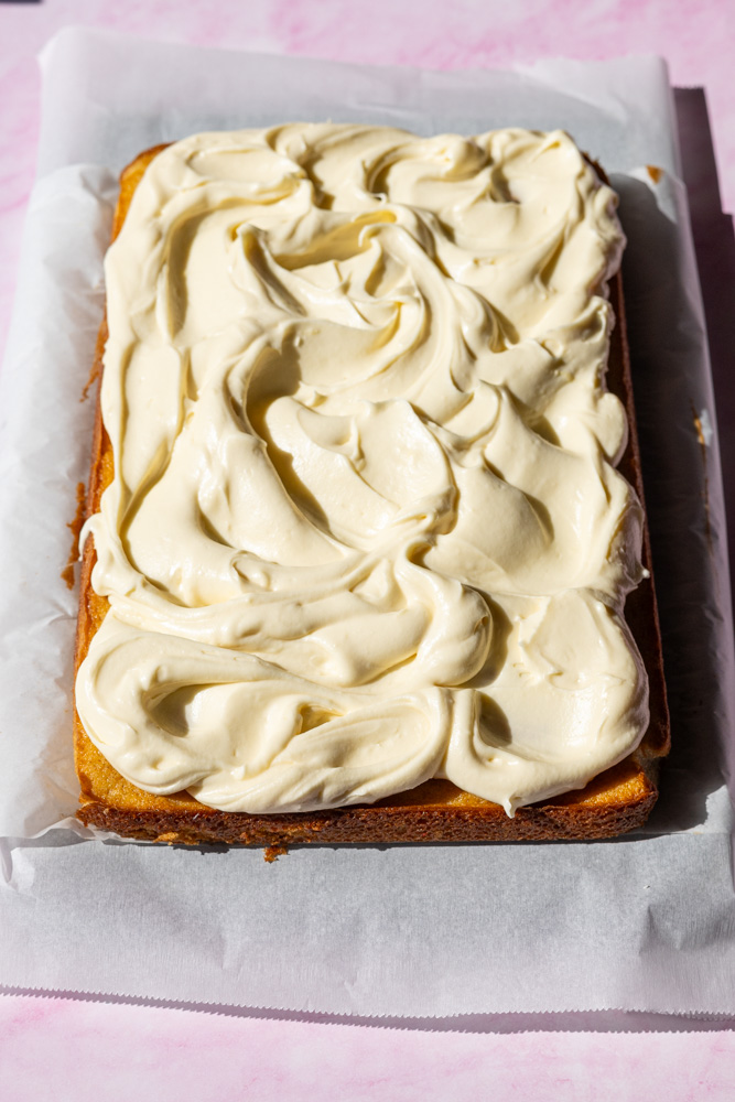 birthday vanilla sheet cake