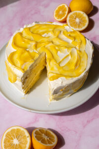 lemon curd chiffon cake