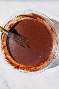 chocolate cake batter